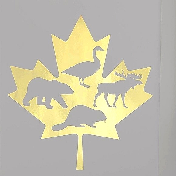 Maple Leaf Wall Art Real Gold Foil Print - Picture 5 of 6